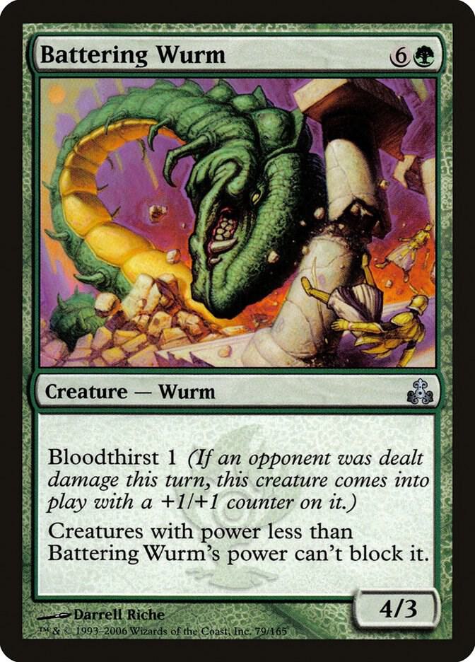 Battering Wurm [Guildpact] 79