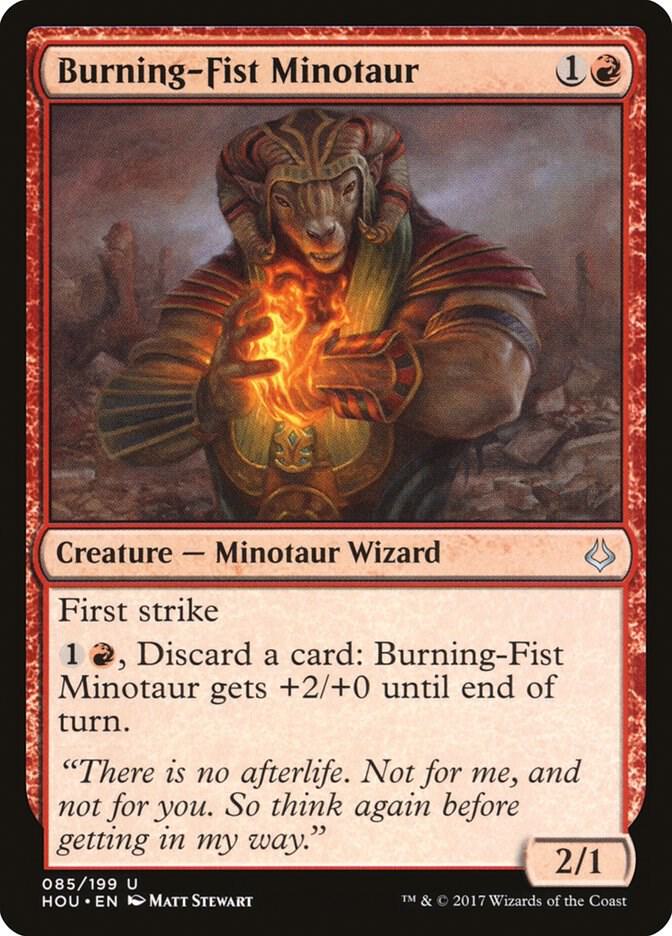 Burning-Fist Minotaur [Hour of Devastation] 85