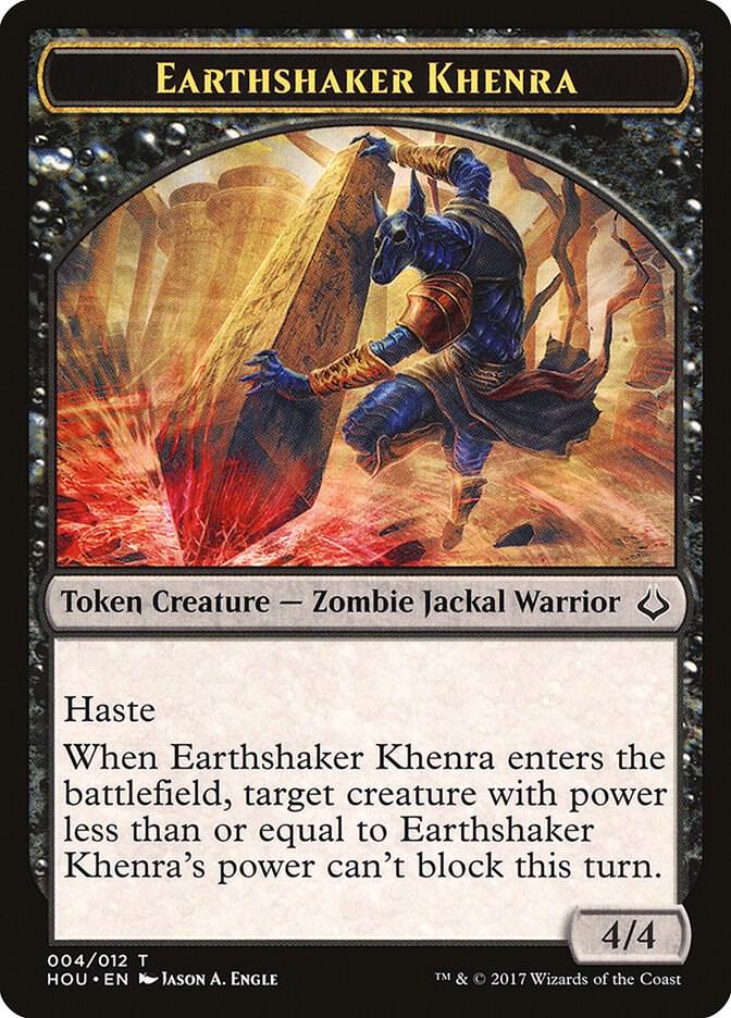 Earthshaker Khenra Token [Hour of Devastation] 4
