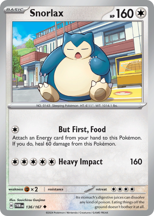 Snorlax - 136/167 Twilight Masquerade