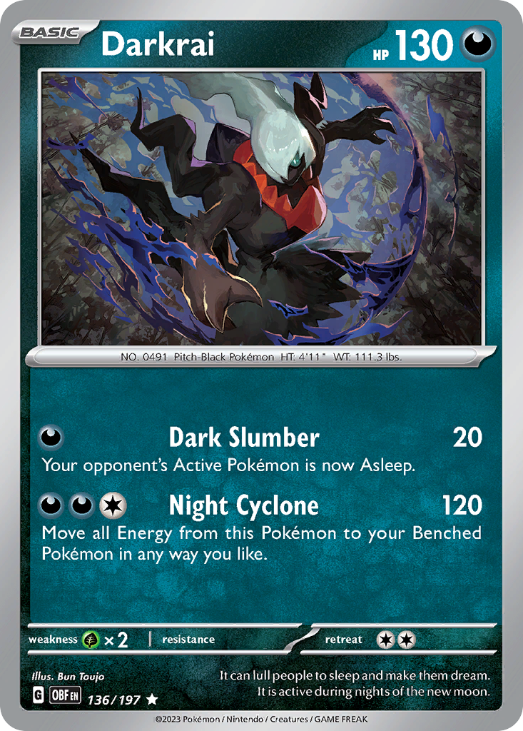 Darkrai - 136/197 Obsidian Flames