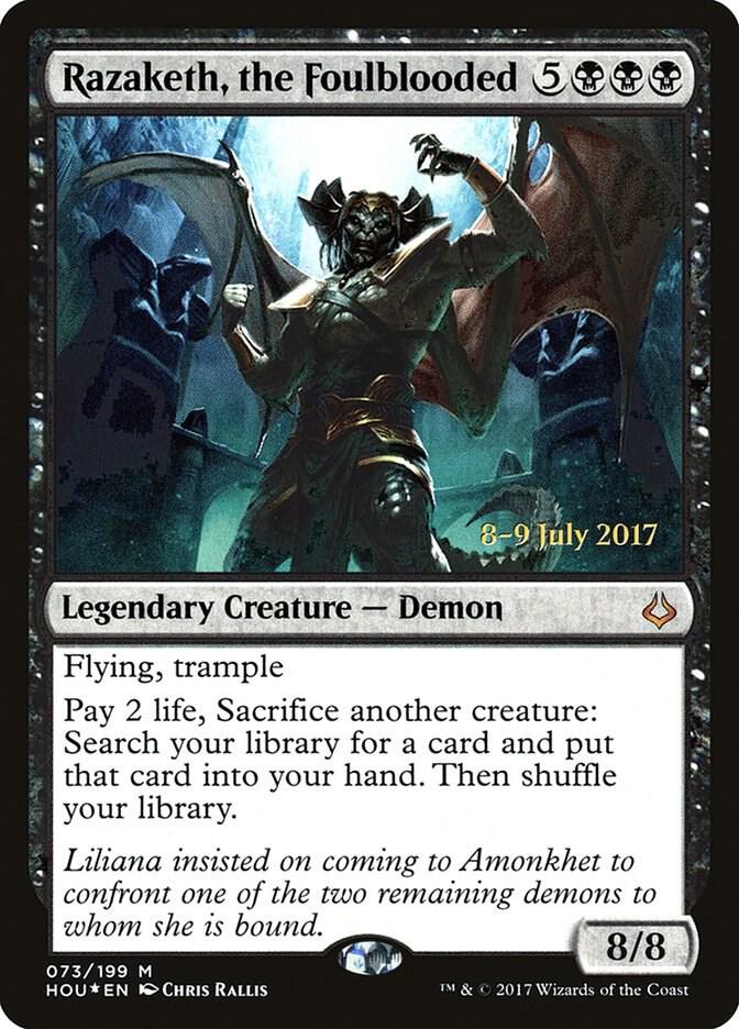Razaketh, the Foulblooded [Prerelease Cards] 73