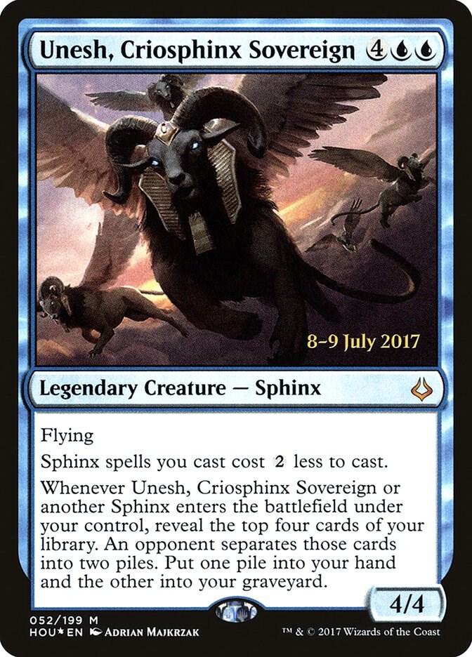 Unesh, Criosphinx Sovereign [Prerelease Cards] 52