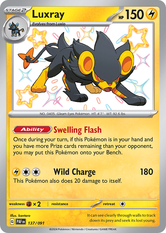 Luxray - 137/91 Paldean Fates