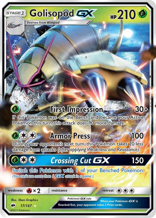 Golisopod GX [SM - Burning Shadows] 17/147