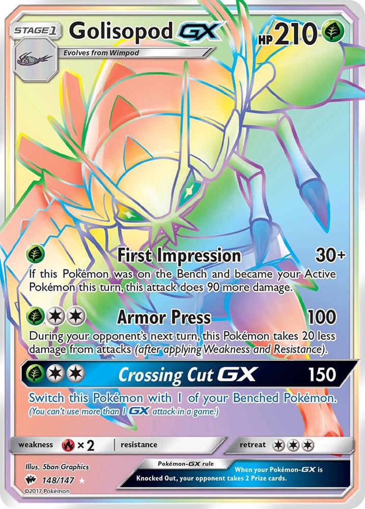 Golisopod GX (Secret) [SM - Burning Shadows] 148/147