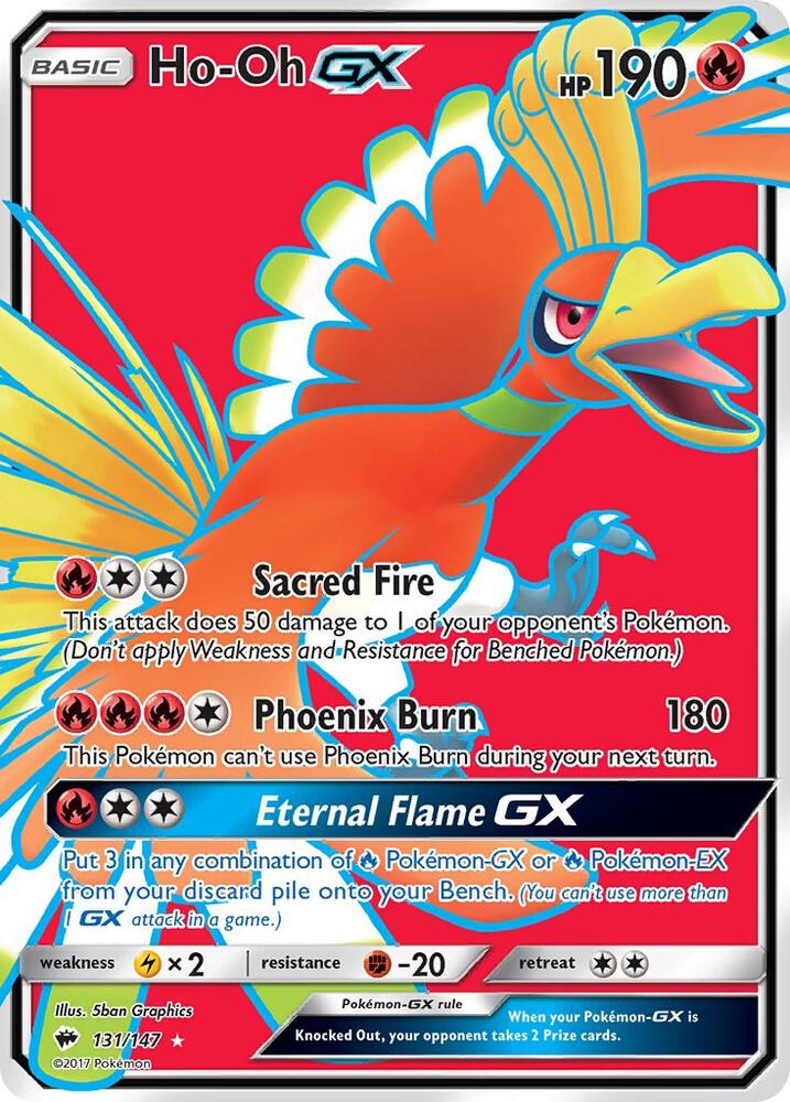 Ho-Oh GX (Full Art) [SM - Burning Shadows] 131/147