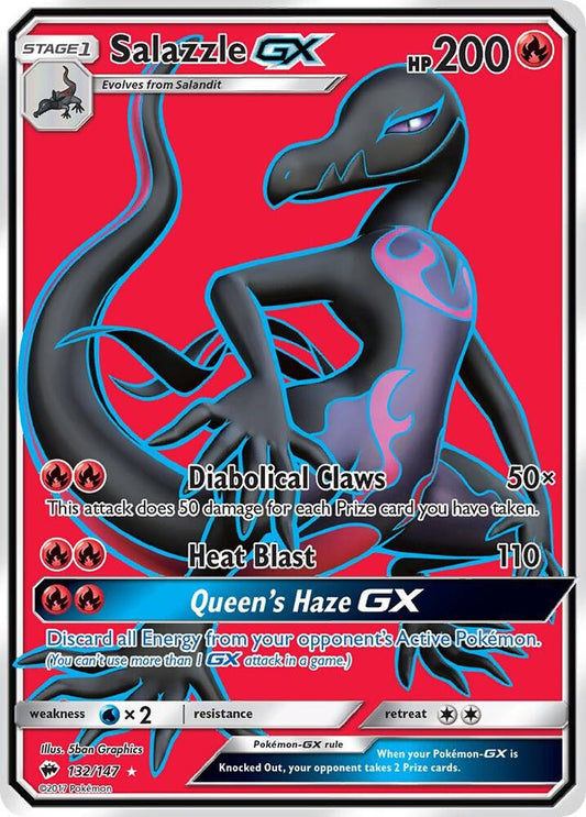 Salazzle GX (Full Art) [SM - Burning Shadows] 132/147