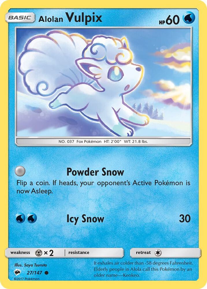 Alolan Vulpix [SM - Burning Shadows] 27/147