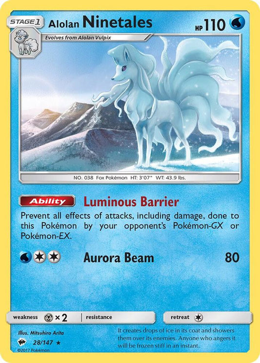 Alolan Ninetales [SM - Burning Shadows] 28/147