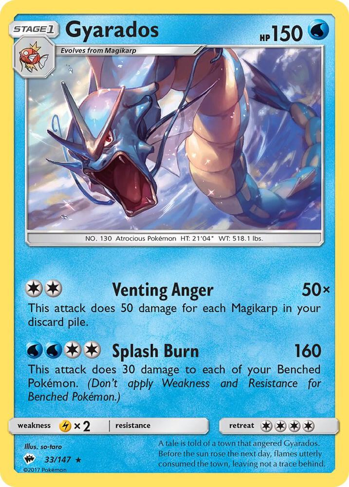 Gyarados [SM - Burning Shadows] 33/147