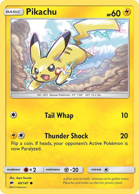 Pikachu [SM - Burning Shadows] 40/147