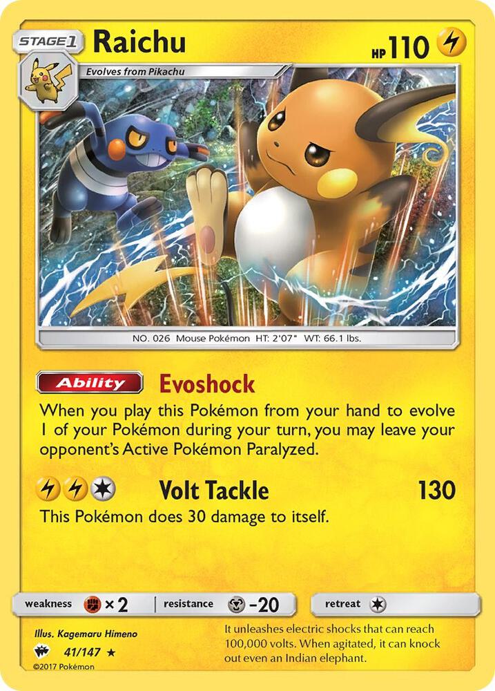 Raichu [SM - Burning Shadows] 41/147
