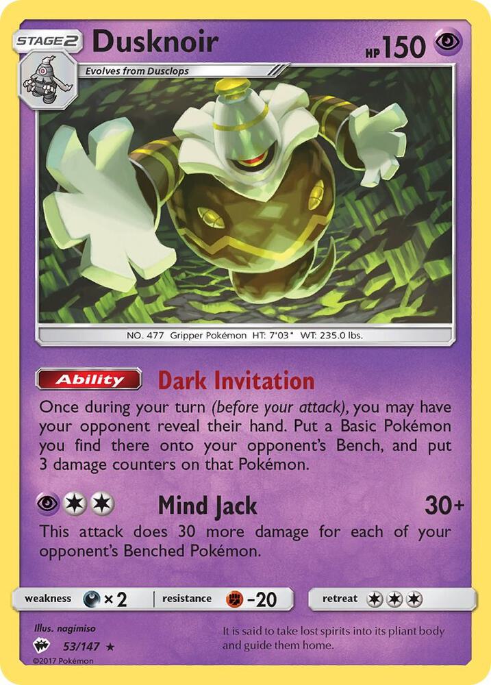 Dusknoir [SM - Burning Shadows] 53/147