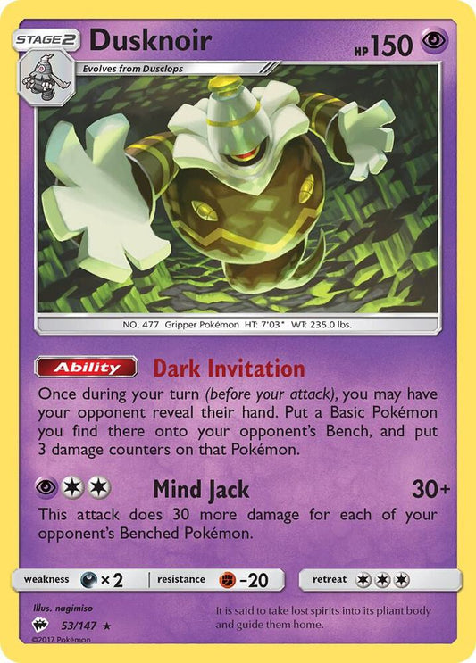 Dusknoir [SM - Burning Shadows] 53/147