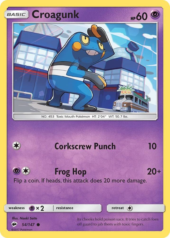 Croagunk [SM - Burning Shadows] 54/147