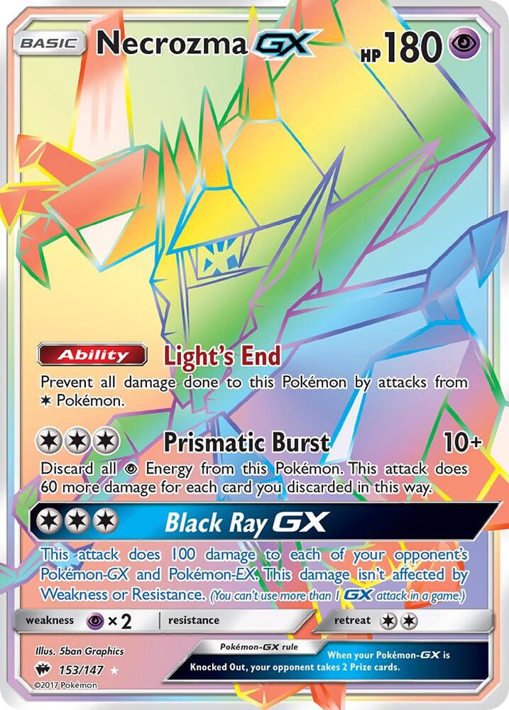 Necrozma GX (Secret) [SM - Burning Shadows] 153/147