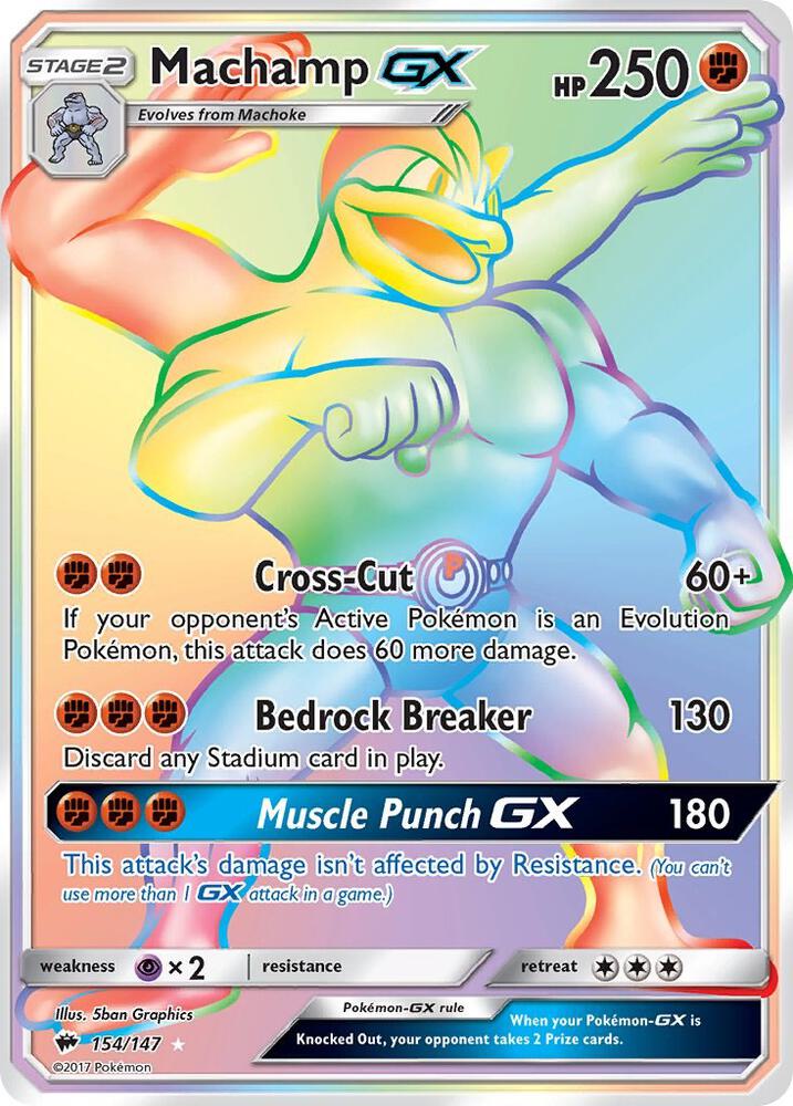 Machamp GX (Secret) [SM - Burning Shadows] 154/147