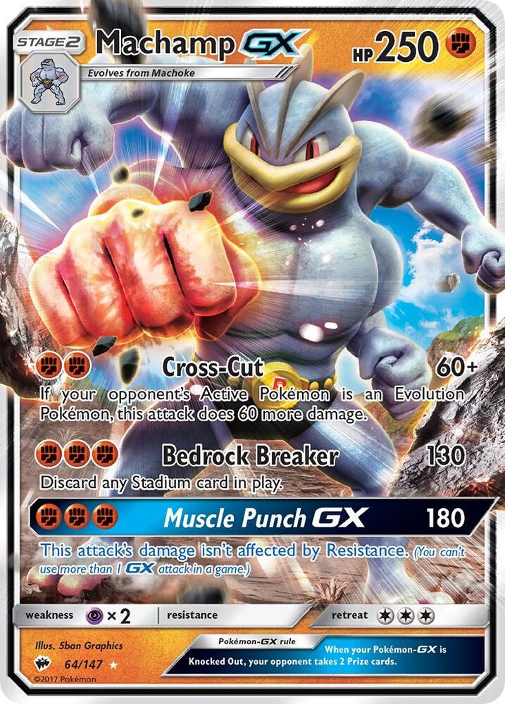 Machamp GX [SM - Burning Shadows] 64/147