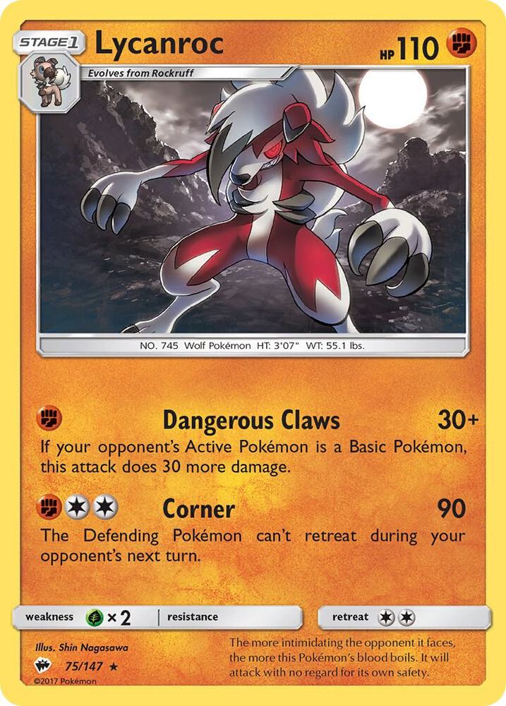 Lycanroc (75) [SM - Burning Shadows] 75/147