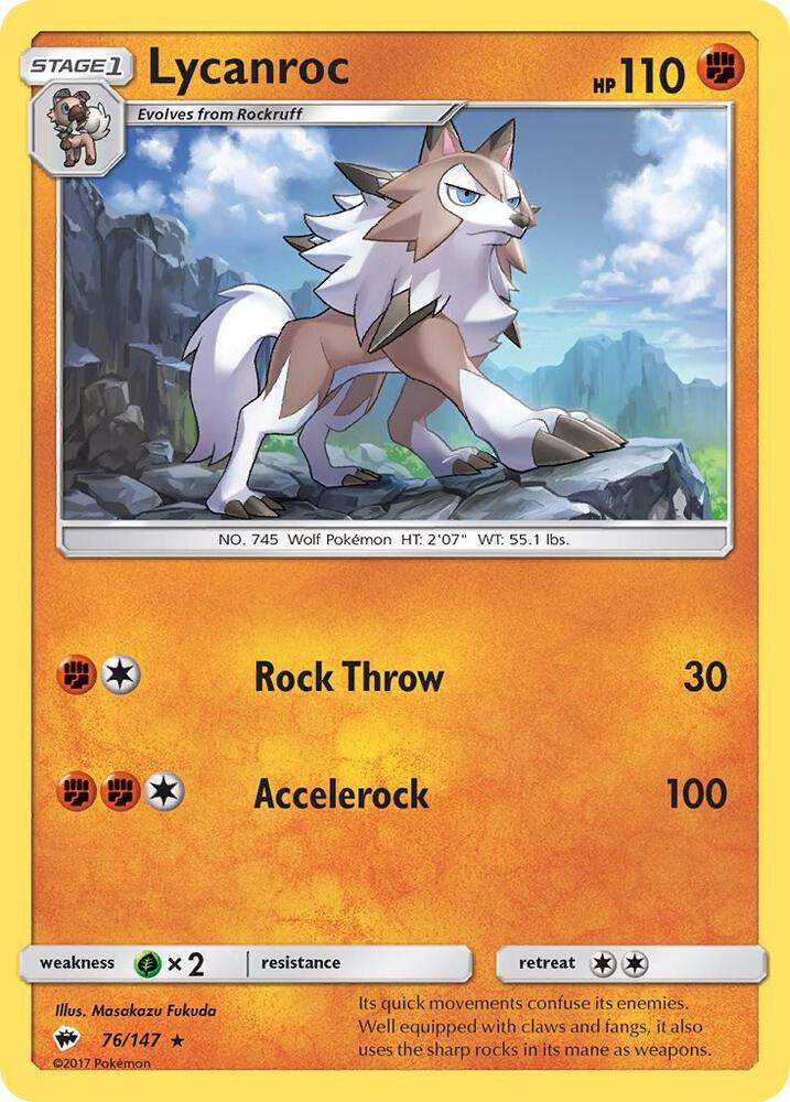 Lycanroc (76) [SM - Burning Shadows] 76/147
