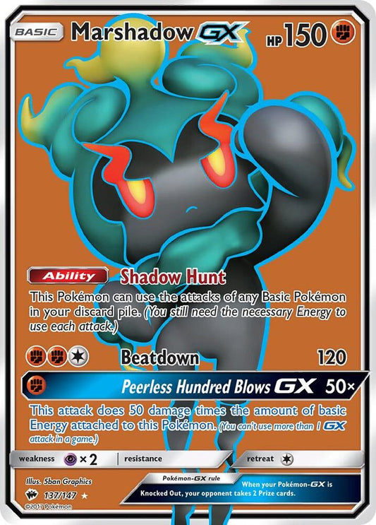 Marshadow GX (Full Art) [SM - Burning Shadows] 137/147
