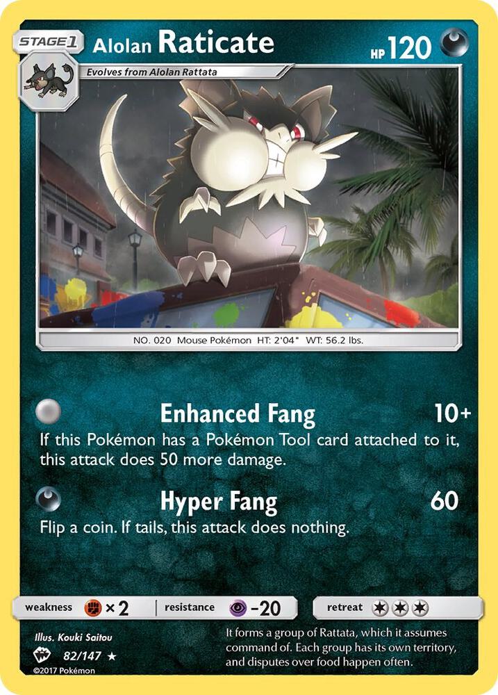 Alolan Raticate [SM - Burning Shadows] 82/147