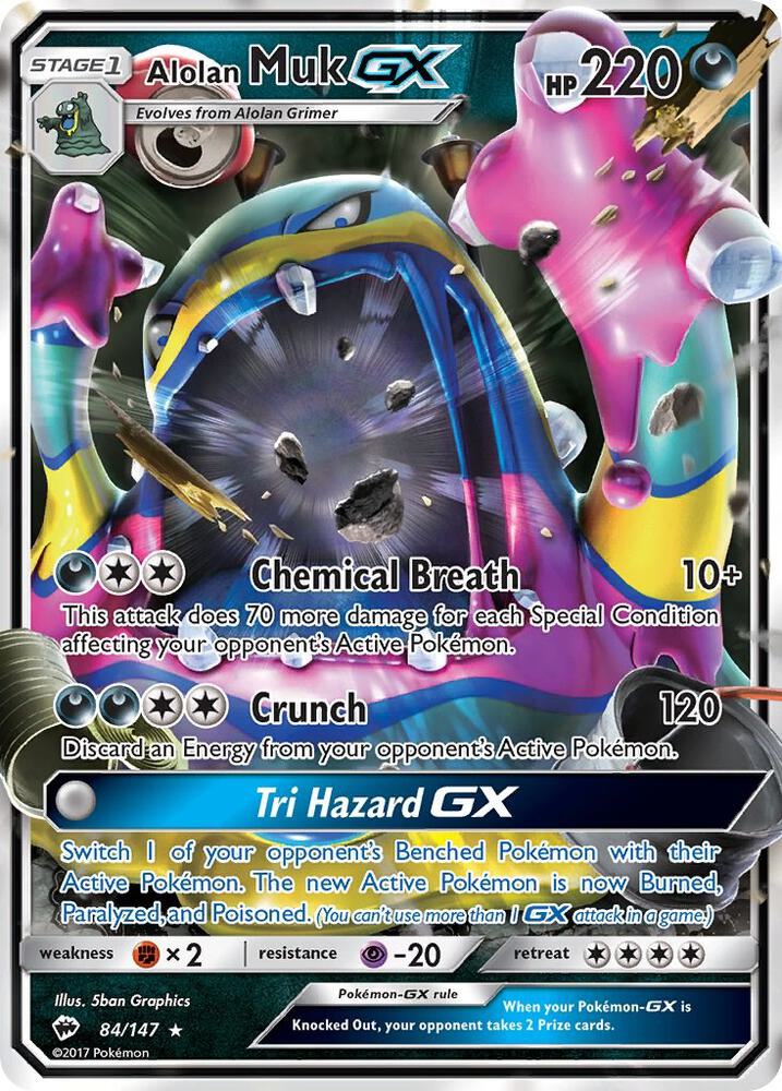 Alolan Muk GX [SM - Burning Shadows] 84/147