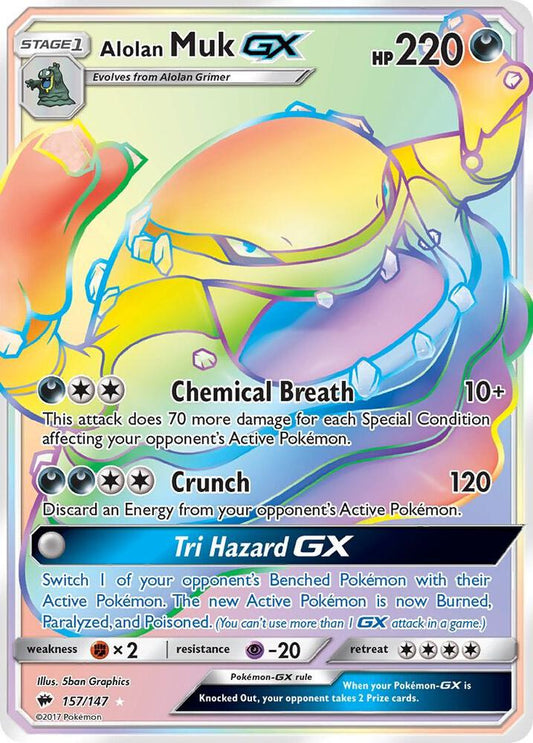 Alolan Muk GX (Secret) [SM - Burning Shadows] 157/147