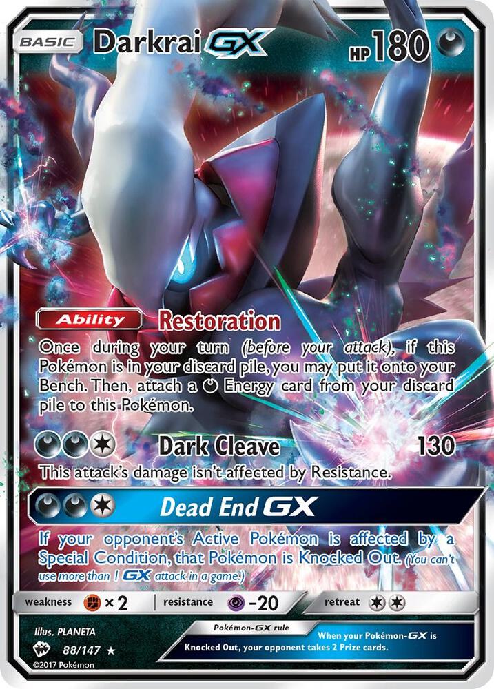 Darkrai GX [SM - Burning Shadows] 88/147