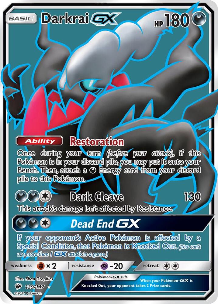 Darkrai GX (Full Art) [SM - Burning Shadows] 139/147