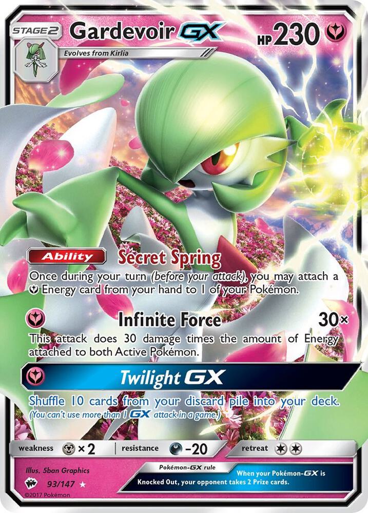 Gardevoir GX [SM - Burning Shadows] 93/147