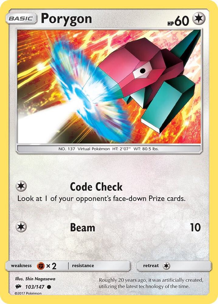 Porygon [SM - Burning Shadows] 103/147