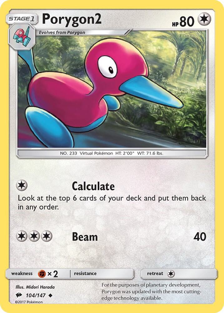 Porygon2 [SM - Burning Shadows] 104/147