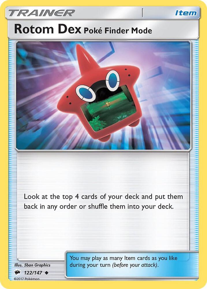 Rotom Dex Poke Finder Mode [SM - Burning Shadows] 122/147