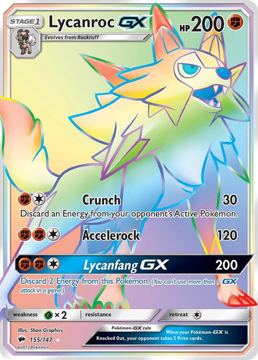 Lycanroc GX (Secret) [SM - Burning Shadows] 155/147