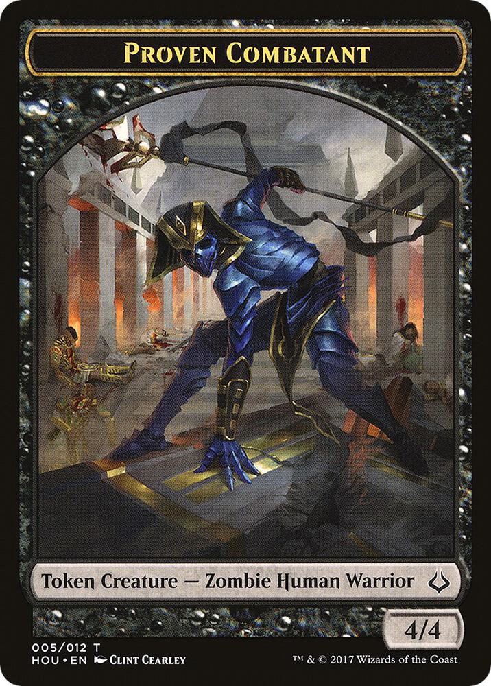 Proven Combatant // Cat Double-Sided Token [Hour of Devastation] 5 // 16