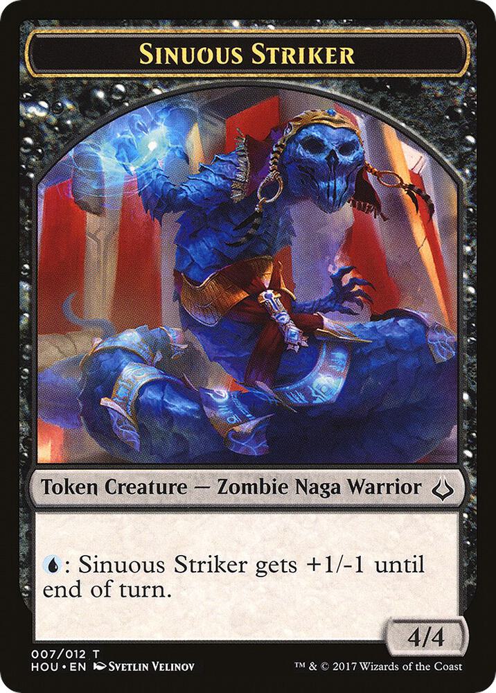 Sinuous Striker // Zombie Double-Sided Token [Hour of Devastation] 7 // 20
