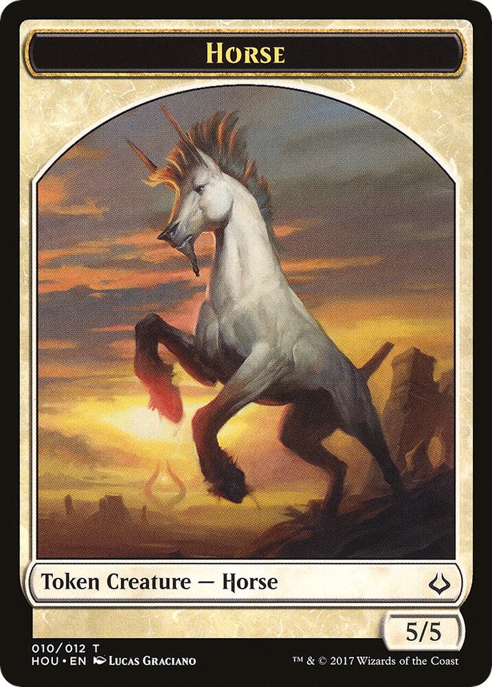 Horse // Zombie Double-sided Token [Hour of Devastation] 10 // 20