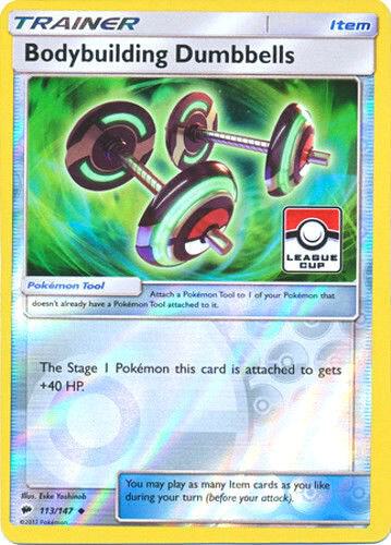 Bodybuilding Dumbbells - 113/147 (League Cup) [League & Championship Cards] 113/147