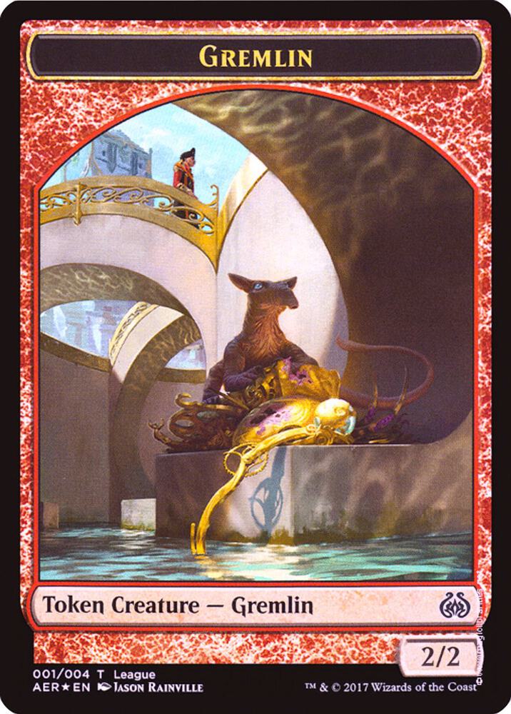 Gremlin // Energy Reserve Double-Sided Token [League Promos] 1