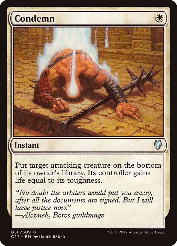 Condemn [Commander 2017] 58