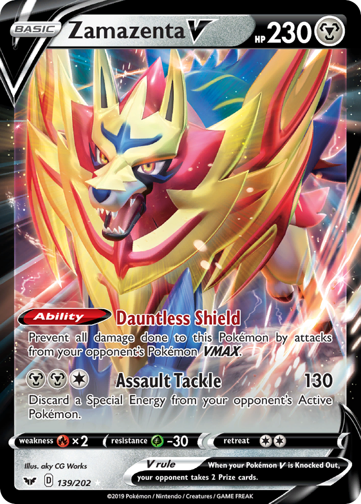 Zamazenta V - 139/202 Sword & Shield