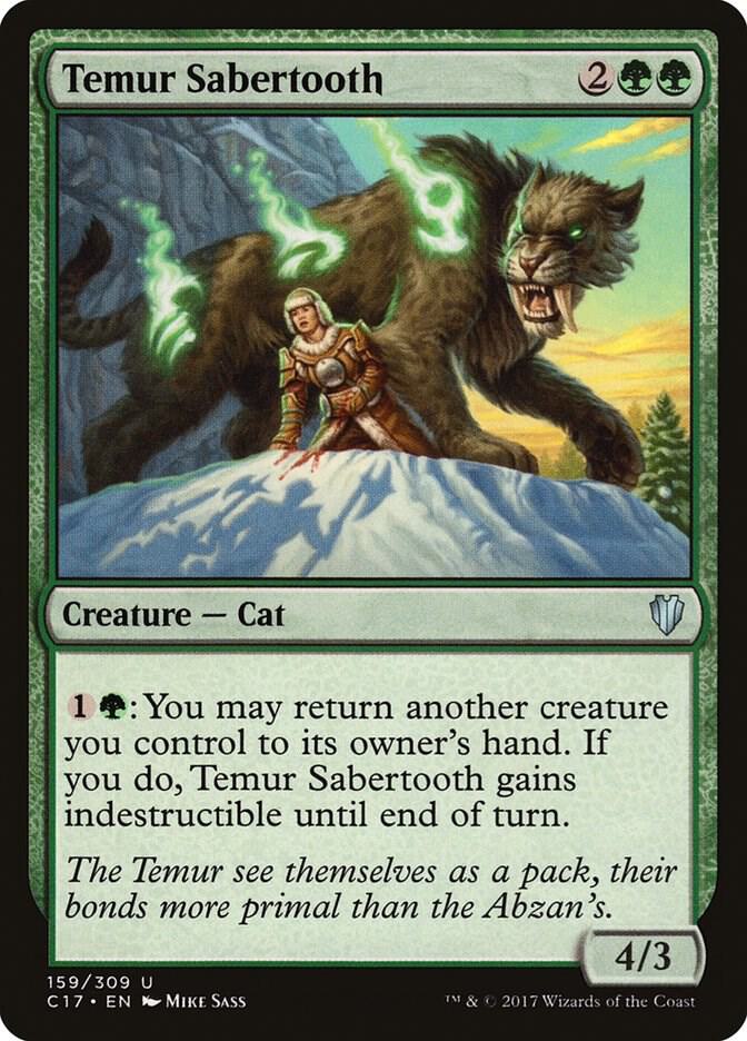 Temur Sabertooth [Commander 2017] 159