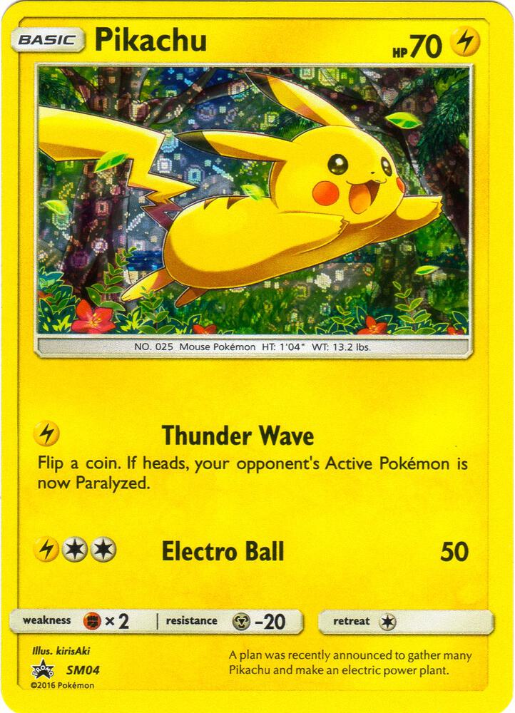 Pikachu - SM04 (General Mills) [Miscellaneous Cards & Products] SM04