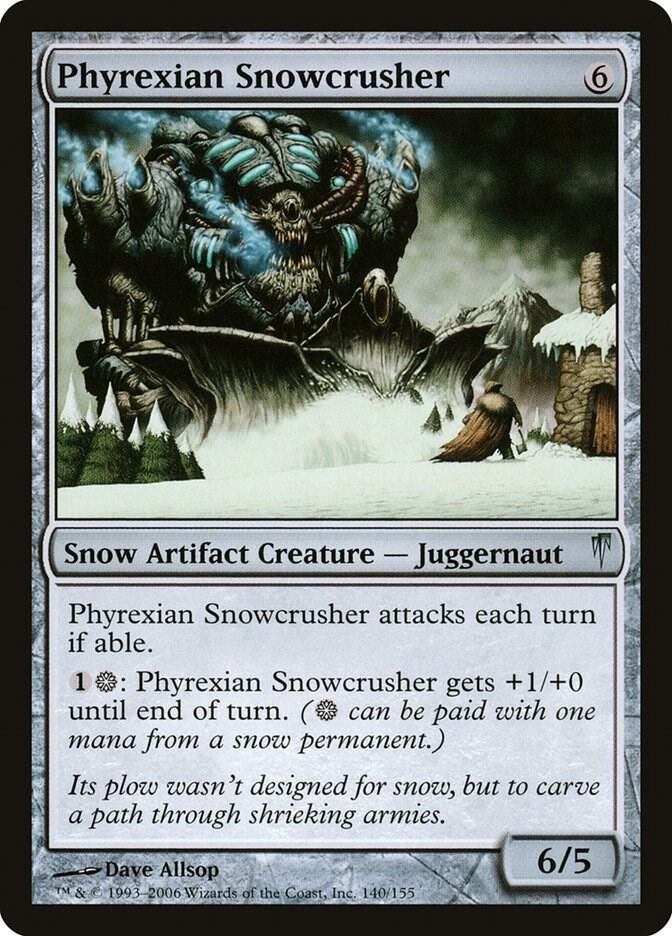 Phyrexian Snowcrusher [Coldsnap] 140