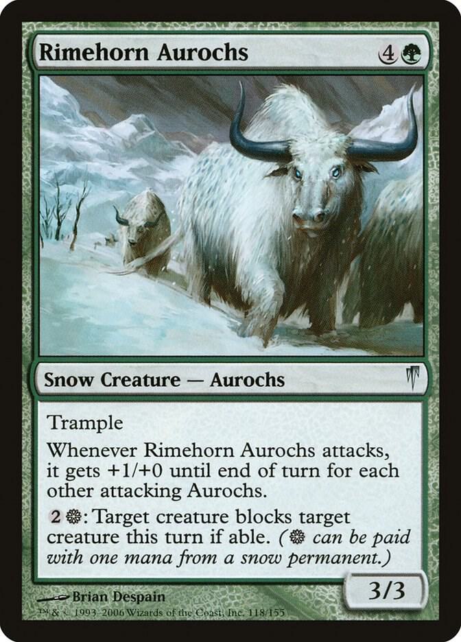 Rimehorn Aurochs [Coldsnap] 118