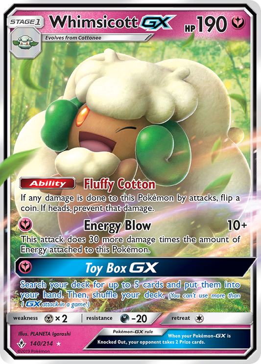 Whimsicott-GX - 140/214 Unbroken Bonds