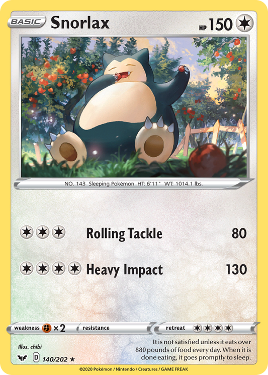 Snorlax - 140/202 Sword & Shield