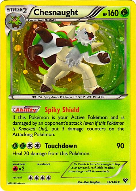 Chesnaught - 14/146 (Cosmos Holo) [Blister Exclusives] 014/146